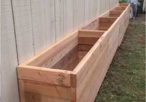 Wooden Flower Boxes 2×4 Planter Box Our Backyard is Narrow so We Want to Take