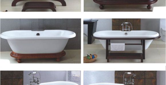 Wooden Foot Bathtub Wooden Cradle Feet for A Clawfoot Tub that Needs to Be