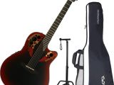 Wooden Guitar Rack Australia Ovation Ce44 Rrb Celebrity Elite Reverse Red Burst Acoustic Electric