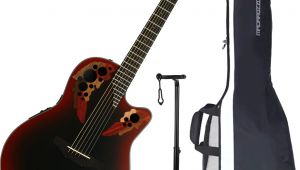 Wooden Guitar Rack Australia Ovation Ce44 Rrb Celebrity Elite Reverse Red Burst Acoustic Electric