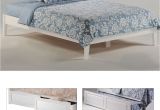 Wooden Ottoman Bed Basic Sage Wood Platform Bed In White