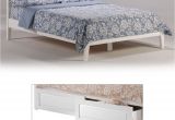 Wooden Ottoman Bed Thyme Wood Platform Bed In White