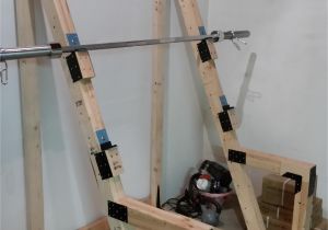 Wooden Squat Rack Blueprints Diy Squat Rack Garage Ideas Pinterest Squat Bench and Homemade