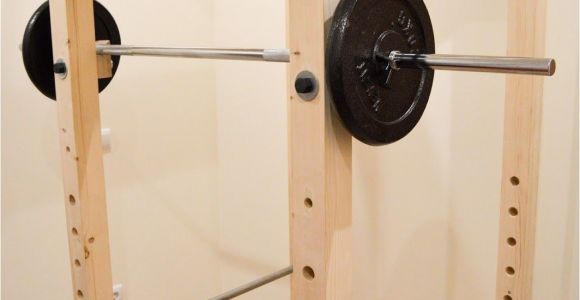 Wooden Squat Rack Designs Homemade Diy Power Rack Iron Add