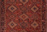 Wool oriental Rugs 9×12 Persian Gharadjeh Red Rectangle 9×12 Ft Wool Carpet 16769