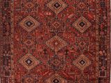 Wool oriental Rugs 9×12 Persian Gharadjeh Red Rectangle 9×12 Ft Wool Carpet 16769