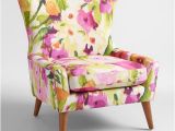 World Market Blue Accent Chair Watercolor Floral Ariana Accent Chair