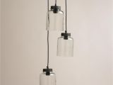 World Market Light Fixtures 3 Jar Glass Hanging Pendant Lamp World Market 104 Lighting