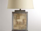 World Market Light Fixtures Jigsaw Wooden and Metal Table Lamp Base World Market 54 99