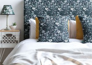 Yellow and Grey Bedroom Wallpaper Feverfew Midnight Fabric Abigail Borg Bedrooms Pinterest