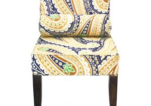 Yellow Green Accent Chair isabelle Navy and Yellow Paisley Armless Accent Chair
