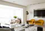 Yellow Green Accent Chair Posh Apartment In Brazil Captivates with Smart Accents