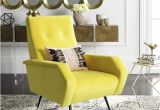 Yellow Velvet Accent Chair Safavieh Mid Century Modern Retro Aida Velvet Yellow Club