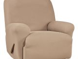 Yoga Chair Stretch sofa Sure Fit Simple Stretch Twill Recliner Slipcover Taupe Brown