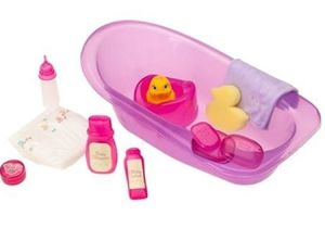 You and Me Baby Doll Bathtub You and Me Bath Tub for 16" Baby Dolls Includes