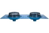 Zurn Floor Drain Cover Plate Zurn Z163 Combination Roof Drain and Overflow Complete Roof Drain